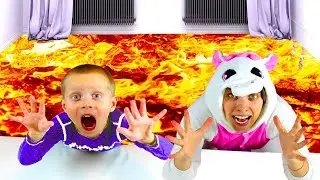 Пол это лава the floor is lava и смешные истории от Дамика