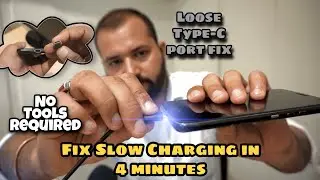 How To - (Fix)Loose TYPE-C Port & SLOW Charging issues In 4 Minutes