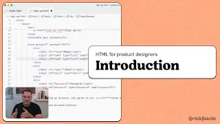Intro to HTML for designers