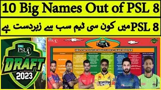 PSL 8 Draft Analysis | All Teams Full Squad 2023 | 10 Big Names Out | Shahid Afridi Update
