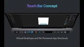 MacBook Pro Touch Bar Siri Aware Shortcuts Concept