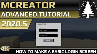 MCreator: How To Make A Basic Login Screen | Tutorial Part 1