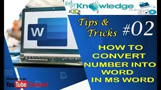 How to Convert Number into words in ms Word | How to Convert Number to words in ms Word | Word Tips