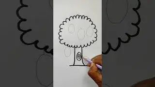 Jack fruit tree drawing #shorts #shortfeed