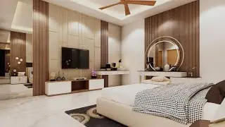 ( part 4) easy method to modelling in 3DS Max luxury master bedroom design