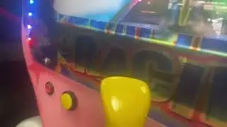 Sega pink mini H2 Overdrive jetski kiddie ride. (Exceptionally uncommon.) (Refurbished.)