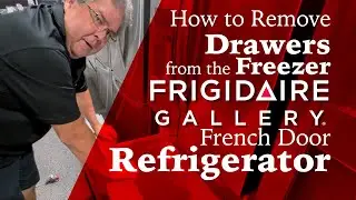 How to remove your Freezer drawers from a Frigidaire Gallery French Door Refrigerator for cleaning