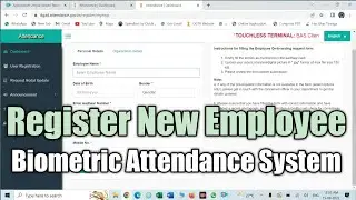 How to add biometric detail of govt employee | Register an employee on biometric attendance system