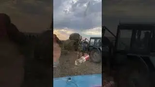 Разгрузка , укладка рулонов #Мтз 80 кун