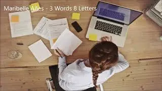 Maribelle Añes - 3 Words 8 Letters (Lyrics)