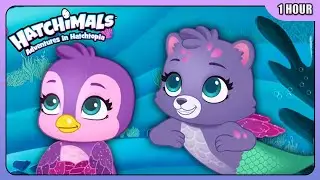 1 Hour of Exciting Hatchimals Episodes | Adventures in Hatchtopia: Mermal Magic | Cartoons for Kids