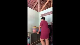 Mom activities are done cleaning the house