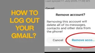 How To Log out  Your Gmail Account From Any Android Phone //Delete Account Permanently//