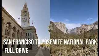 Scenic Drive from San Francisco to Yosemite National Park, California Road Trip, USA #subscribe