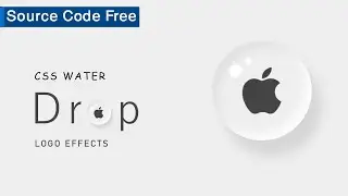 CSS Water Drop Logo Effect | Using HTML And CSS