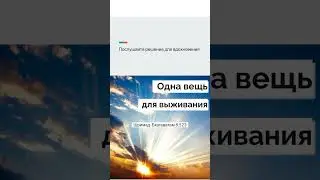 Одна вещь для выживания