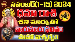 తారుమారు ఫలితం | DHANU RASI NOVEMBER 2024 | SAGITTARIUS ASTROLOGY #KARTIKA MASAM | SHUBHAM TV