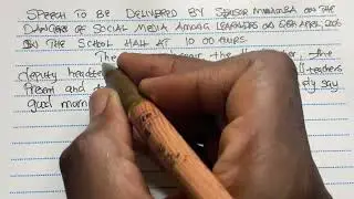 2026  SPEECH WRITING ENGLISH P1 