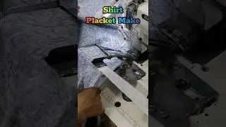 Shirt placket making by kansai folder machine #kansai #folder #sewingmachine #garments #sewing