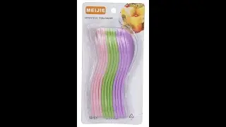 Tableware 12 Pcs Kids Colorful Long Handle Plastic Ice Cream Spoons 18cm - Baby Spoon Set