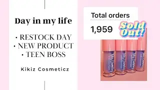 Day in my life | 19 y/o business owner! Restock day + launching a new product WE SOLD OUT!!