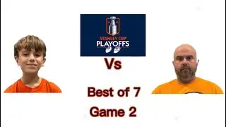 Playing knee hockey playoffs game 2