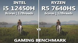 INTEL i5 12450H vs RYZEN 5 7640HS GAMING BENCHMARK TEST | Lenovo LOQ 15 Gaming Test | RTX 3050 |