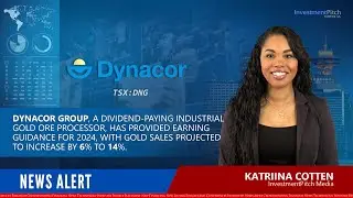 Dynacor Group provided earning guidance for 2024, with gold sales projected to increase 6% to 14%.