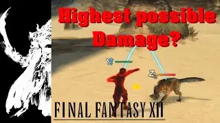 Final Fantasy XII:The Zodiac Age atempting highest damage ever dealt with 1 hit (results in crash!)
