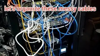 I organized patch cables and equipment in 42U Rack | IT Series