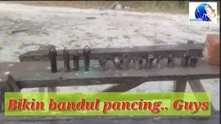 Bikin bandul pancing dari material bekas..