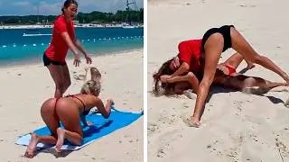 Karen Thinks She Owns The Beach And Gets HUMILIATED!