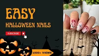 QUICK And EASY Hallowen nail design 👻 | Watch Me Work | BEGINNER FRIENDLY