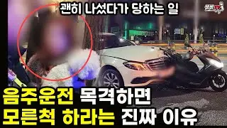 음주운전 150명 잡아보고 느낀 점과 일반인이 범죄자 잡으면 당하는일