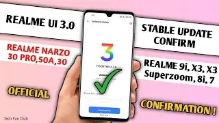 Official Confirm Devices list Realme UI 3.0 Android 12 Stable Update,beta or stable update July 2022