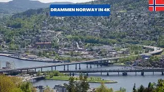 Drammen Norway 🇳🇴- June - 2022 - 4K-HDR Walking Tour