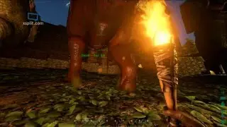 ARK Survival Evolved - Found our dino's scratchy spot!