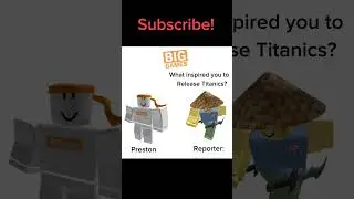Why Preston Released Titanics… #robloxshort #Psx #Meme #Petsimulatorx