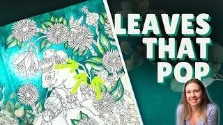 Colored Pencil Tutorial || How to Color Vibrant Leaves (Hanna Karlzon's Seasons)