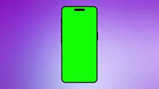 NO COPYRIGHT Green screen phone template