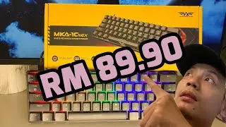 Mechanical gaming keyboard bawah RM100 | Armaggeddon MKA 1C Nex Review 🔥🔥🔥