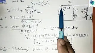 Reciprocity Theorem for AC Circuit : Problem 1
