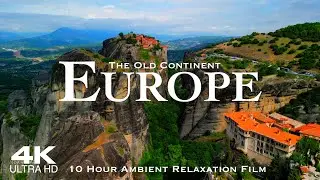 Wonders of EUROPE 🇪🇺 10 Hour 4K Drone Aerial Ambient Relaxation Film | Study & Work