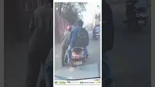 Rapido Driver Pushes Bike As Customer Refuses to Step Down