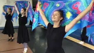татарский девичий танец с платками