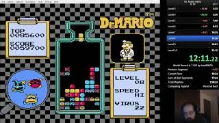 3-31-22 - Dr. Mario (NES) - Speedrun (0-10) (18:21.81) [PB]