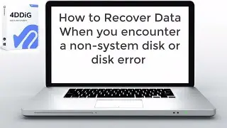 How to Recover Data When you encounter a non system disk or disk error 