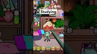 Toca boca roleplay studying for a test🫶🏼🫧🍡 