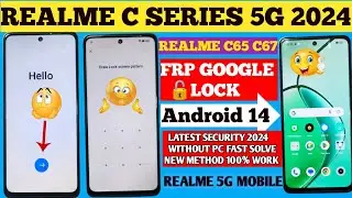 Realme C Series 5g 2024 Android 14 | Frp Google Lock🔒Bypass 2024 New Method | realme c65 frp bypass