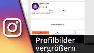 Instagram Profilbild vergrößern / Instagram Zoom ✅ Tutorial